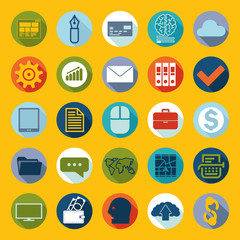 Set of business icons