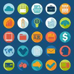 Set of business icons