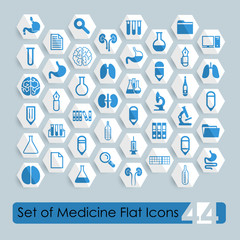 Set of medical flat icons