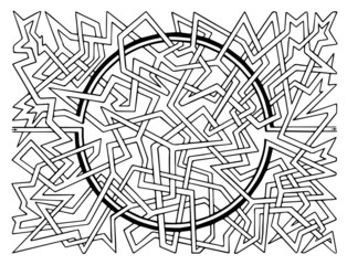 Brain-teaser vector labyrinth