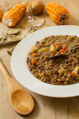 Lentil and vegetables