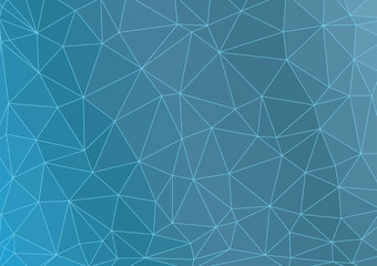 Blue crystal triangles vector abstract background