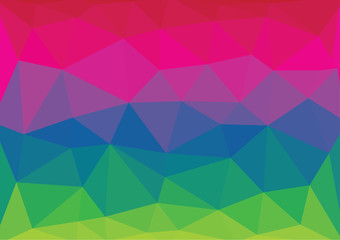 Colorful crystal triangles vector abstract background