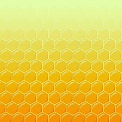 Honeycomb as illustration background, top light