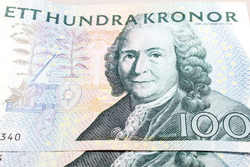 100 schwedische Kronen - Nahaufnahme