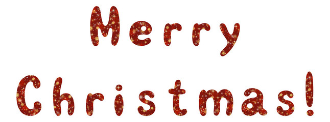 Lettering holiday Merry Christmas
