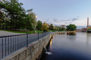 Evening Tampere. Finland.