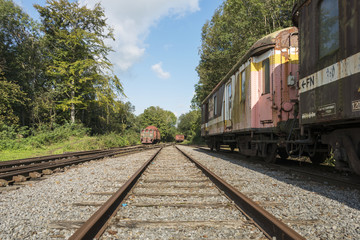 Fototapeta na wymiar railroad track