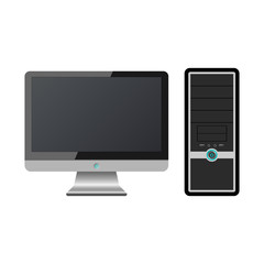 Desktop PC vector