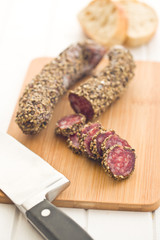 sliced ​​sausage