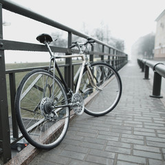 Obraz premium vintage bike on the street photo