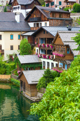 Guest houses view from Hallstatt village