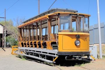 Historical electrical tram