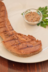 Boiled beef tongue