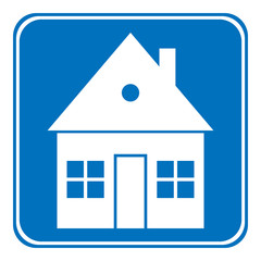 Home button on white