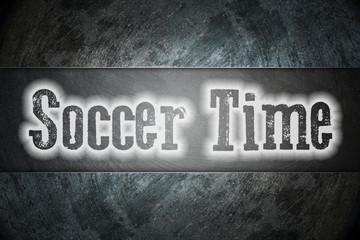 Soccer Time Concept