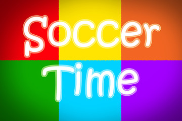 Soccer Time Concept