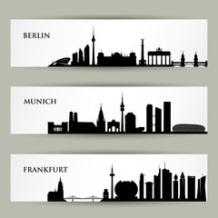 City skylines in Germany