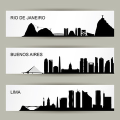City skylines of Latin America