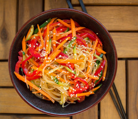 glass noodles with vegetables