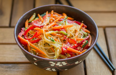glass noodles with vegetables