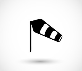 Wind sock icon vector