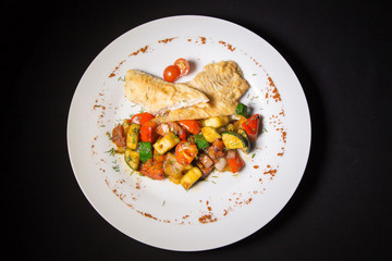 Курица с овощами