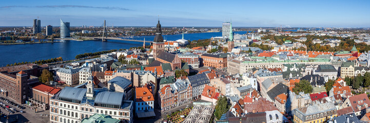 Old town Riga panorama