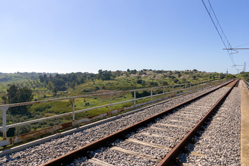 Obraz premium Abandoned railway