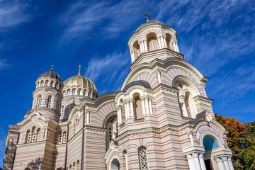 Fototapeta na wymiar Orthodox Church, Riga