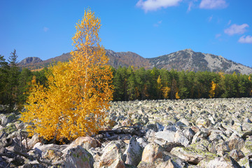 The mountains of the Southern Urals. Russia.