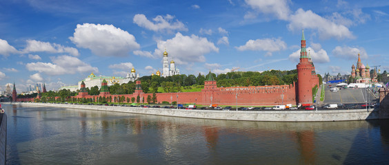 Panoramic view of Moscow Kremlin, Russia