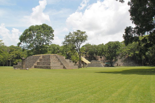 The ancient Mayan archaelogical site of Copan, in Honduras
