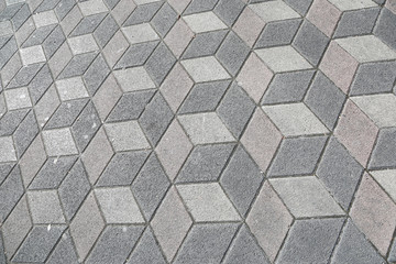 Sidewalk Pavement 3D Cubes