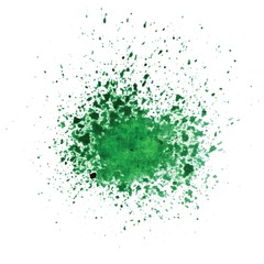 watercolor green blot