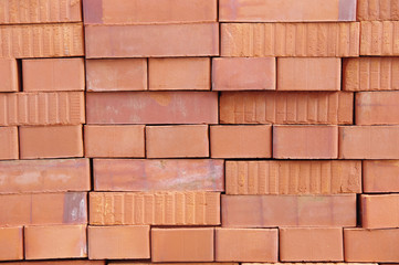 Obraz premium Big pile of new bricks