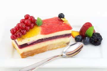 torta con gelèe di frutta