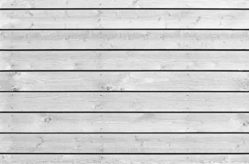 Tuinposter Hout textuur muur Witte nieuwe houten muur naadloze achtergrond fototextuur