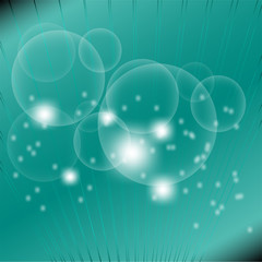 Bright abstract blue circle lights over dot background