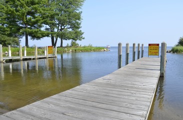 Naklejka premium Boat Launching Dock