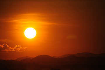 Sunset at Chiang Khan Thailand