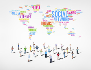 Group of People Social Networking