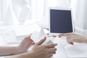 Discuss using a tablet