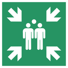 Safe condition sign,Hazard duty point