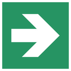 Safe condition sign,Direction arrow emergency exit