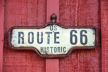 Historic US Route 66 Sign