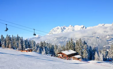 Gordijnen Ski resort Schladming . Austria © Nikolai Korzhov
