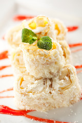 Sweet Fruit Sushi Roll