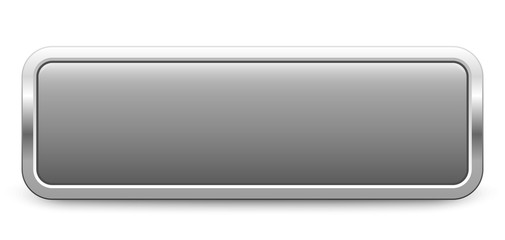 Long rectangular template - gray metallic button