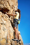 The courage of a Rock Climber